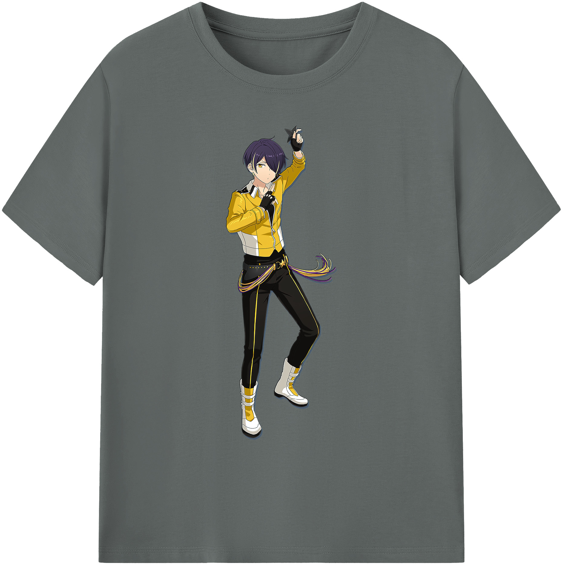（画像用） あんさんぶるスターズ! Ensemble Stars 綿100％ メンズ半袖Tシャツ｜肌触りやわらか＆通気性